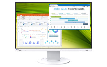 EIZO Monitor EV2360-Swiss Edition Weiss