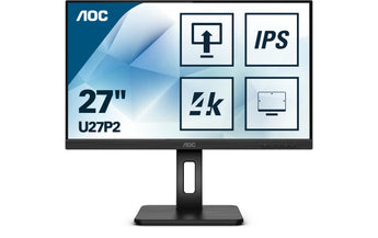 AOC Monitor U27P2 27 , 3840 x 2160 (Ultra HD 4K)