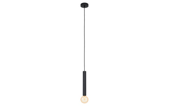 EGLO Leuchten Pendelleuchte CORTENOVA 1x E27, Schwarz