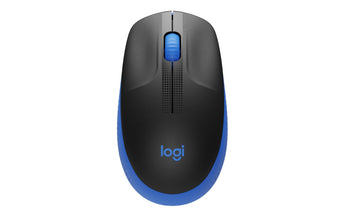 Logitech Maus M190 Blau/Schwarz, kabellos