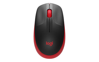 Logitech Maus M190 Schwarz/Rot, kabellos