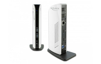 Delock Dockingstation USB-A/C – USB/LAN/2xHDMI Full-HD