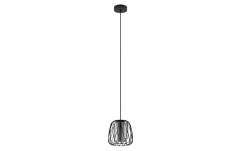 EGLO Leuchten Pendelleuchte FLORESTA 1x E27 Schwarz