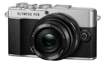 OM-System Fotokamera E-P7 Kit 14-42 Silber