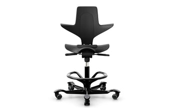 HÅG Bürostuhl Capisco Puls 8010 mit Fussring Schwarz