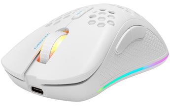 DELTACO Gaming-Maus WM80 RGB Weiss