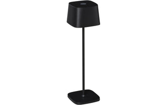 Konstsmide Akku-Tischleuchte Capri USB, 2700-3000 K, 2.2 W, Schwarz