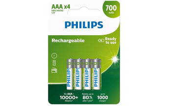 Philips Akku Rechargeable NiMH AAA 700 mAh, 4 Stück