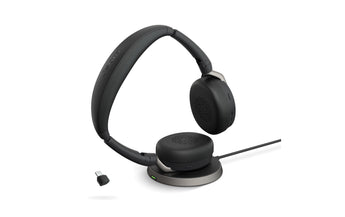 Jabra Headset Evolve2 65 Flex Duo MS, USB-C, inkl. Ladestation