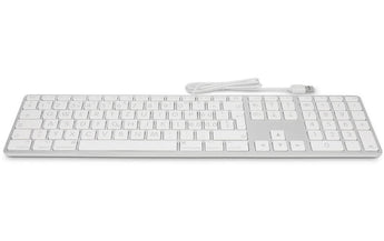 LMP Tastatur USB Grosse Beschriftung Silber