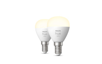 Philips Hue Leuchtmittel White E14 Luster Doppelpack 2 x 470 lm