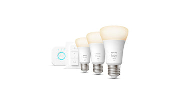 Philips Hue Starterset White E27 3er Starter Set + Dimmer 1055 lm