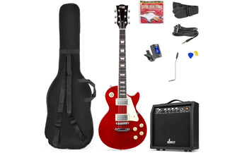 MAX E-Gitarre GigKit LP Style Rot