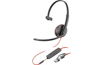 HP Headset Poly Blackwire 3215 Mono USB-A/C