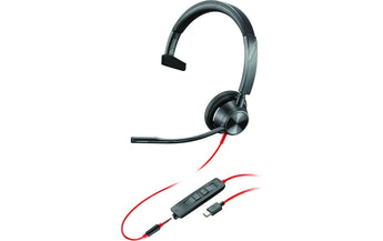 HP Headset Poly Blackwire 3315 MS USB-A/C, Klinke, Schwarz