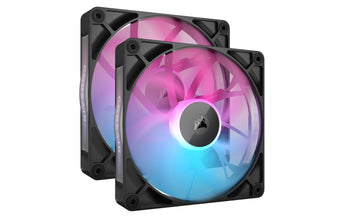 Corsair PC-Lüfter iCUE LINK RX140 RGB Schwarz, 2er Starter-Kit
