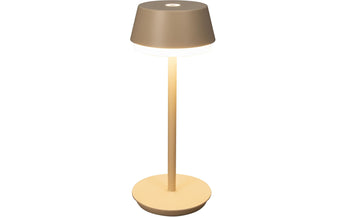 Konstsmide USB-Tischleuchte Lyon Sand, 2700-4000 K / RGB dimmbar
