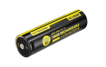 Nitecore Akku NL1836R Li-Ion Typ 18650 mit USB-C 3600 mAh, 1 Stück