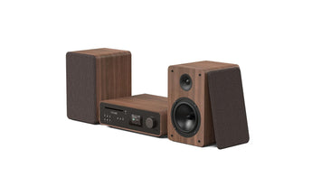 Pure Micro-HiFi Anlage Classic Stereo Schwarz/Walnuss