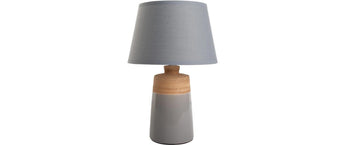 Näve Tischleuchte «Talia» h: 31 cm Grau
