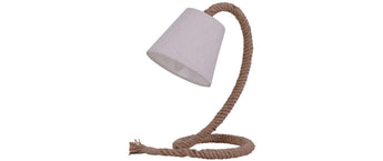 Näve Tischleuchte mit Textilschirm «Rope» 35 cm