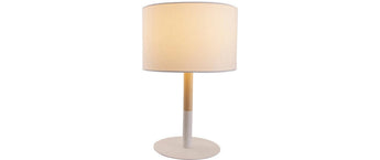 Näve Tischleuchte «Tessile» h: 37 cm Weiss