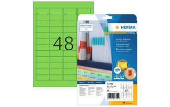 HERMA Universal-Etiketten 4369, 45.7 x 21.2 mm, Grün, 960 Stück