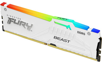 Kingston DDR5-RAM FURY Beast Weiss RGB 6000 MHz 1x 16 GB