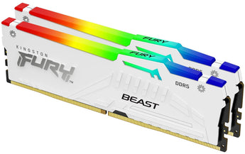 Kingston DDR5-RAM FURY Beast Weiss RGB 6000 MHz 2x 16 GB