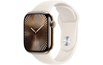 Apple Watch Series 10 42 mm LTE Titanium Rosegold Sport Weiss M/L