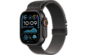 Apple Watch Ultra 2 Black Titanium Milanese Loop Schwarz L