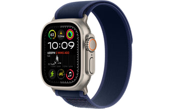 Apple Watch Ultra 2 Natural Titanium Trail Loop Blau S/M