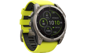 GARMIN Sportuhr Fenix 8 Solar Sapphire, 51 mm Gelb