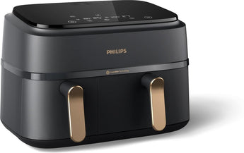 Philips Heissluft-Fritteuse 3000 Series Dual Basket Dunkelgrau