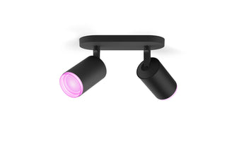 Philips Hue White & Color Ambiance Fugato 2er-Spot Schwarz