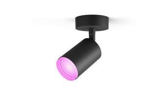 Philips Hue White & Color Ambiance Fugato 1er-Spot Schwarz