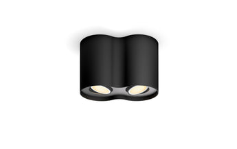 Philips Hue White Ambiance Pillar Doppelspot inkl. Dimmschalter Schwarz