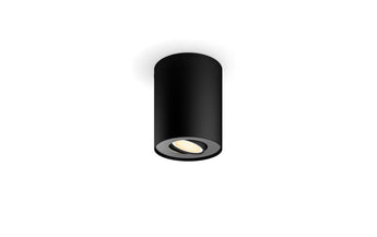 Philips Hue White Ambiance Pillar Einerspot erw. GU10, Schwarz