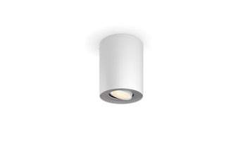 Philips Hue White Ambiance Pillar Spot inkl. Dimmschalter GU10, Weiss