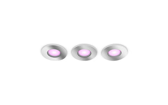 Philips Hue White & Color Ambiance Xamento Einbauspots 3er-Pack Silber