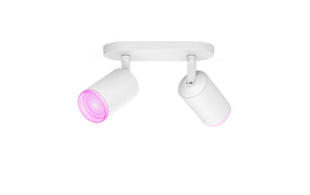 Philips Hue White & Color Ambiance Fugato 2er-Spot Weiss