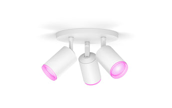 Philips Hue White & Color Ambiance Fugato 3er-Spot Weiss