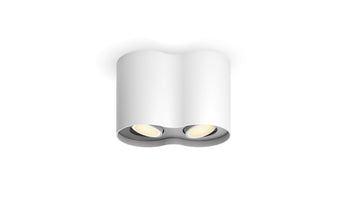 Philips Hue White Ambiance Pillar Doppelspot inkl. Dimmschalter Weiss