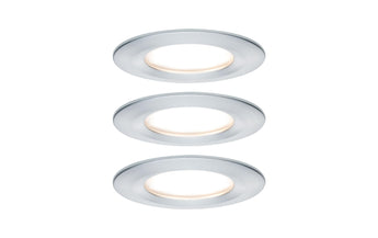 Paulmann Einbauspot Nova Coin Starr Set, 3 x 6 W, 2700 K, Chrom