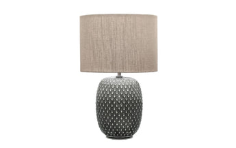 Pauleen Tischleuchte Pretty Classy 1x E27 Dunklelgrau/Beige
