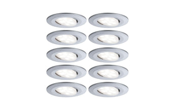 Paulmann Einbauspot LED Calla Basisset, 10 x 6W, 4000K, Chrom