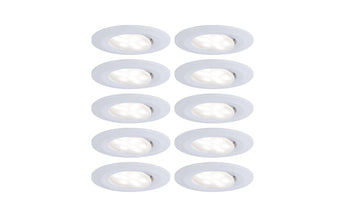 Paulmann Einbauspot LED Calla Basisset, 10 x 6W, 4000K, Weiss