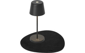 Silwy Tischleuchte Magnet-Leuchte Monaco Schwarz inkl. Platzset
