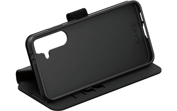 CARE Back Cover Wallet Case Kickstand Galaxy S25 Schwarz