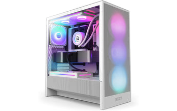 NZXT PC-Gehäuse H5 Flow RGB Weiss